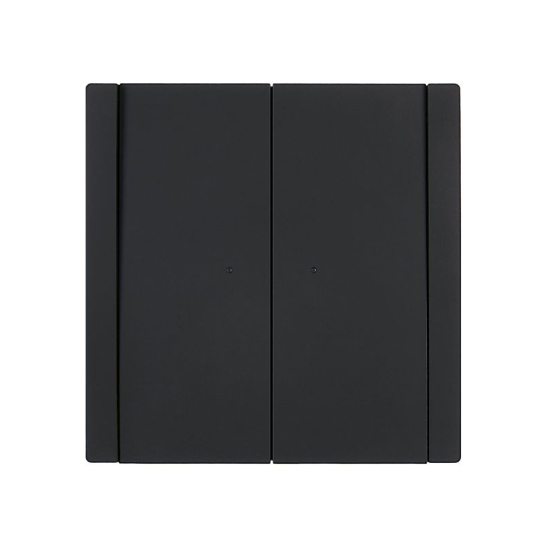 FORTE&PIANO Выключатель 2-клавишный проходной с индикацией 10А FP108 черный IEK