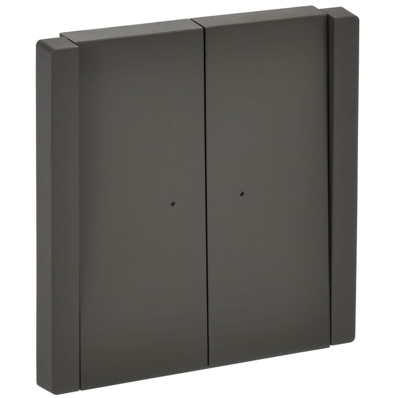 FORTE&PIANO Выключатель 2-клавишный проходной с индикацией 10А FP308 серый IEK