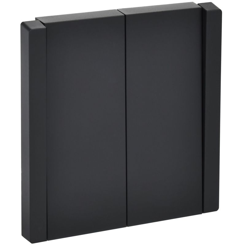 FORTE&PIANO Выключатель 2-клавишный перекрестный 10А FP109 черный IEK