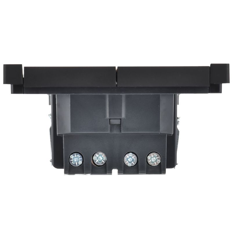 FORTE&PIANO Выключатель 2-клавишный перекрестный 10А FP109 черный IEK