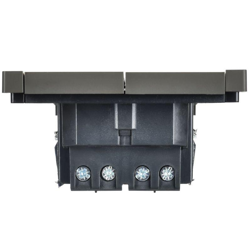 FORTE&PIANO Выключатель 2-клавишный перекрестный 10А FP309 серый IEK