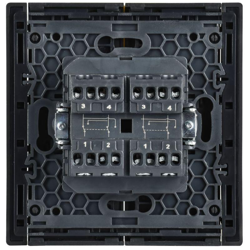 FORTE&PIANO Выключатель 2-клавишный перекрестный 10А FP309 серый IEK