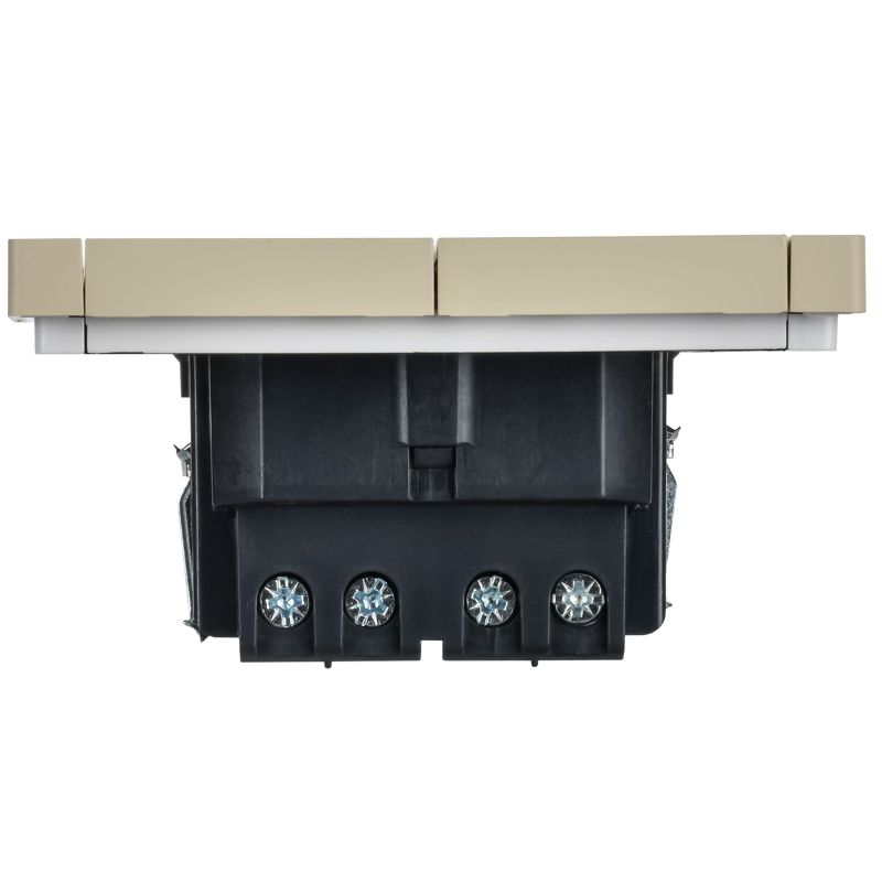 FORTE&PIANO Выключатель 2-клавишный перекрестный 10А FP409 ваниль IEK