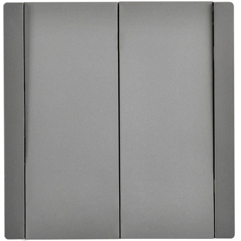 FORTE&PIANO Выключатель 2-клавишный перекрестный 10А FP509 сталь IEK