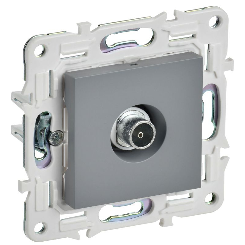 SKANDY Розетка TV оконечная SK-A12Gr серый IEK