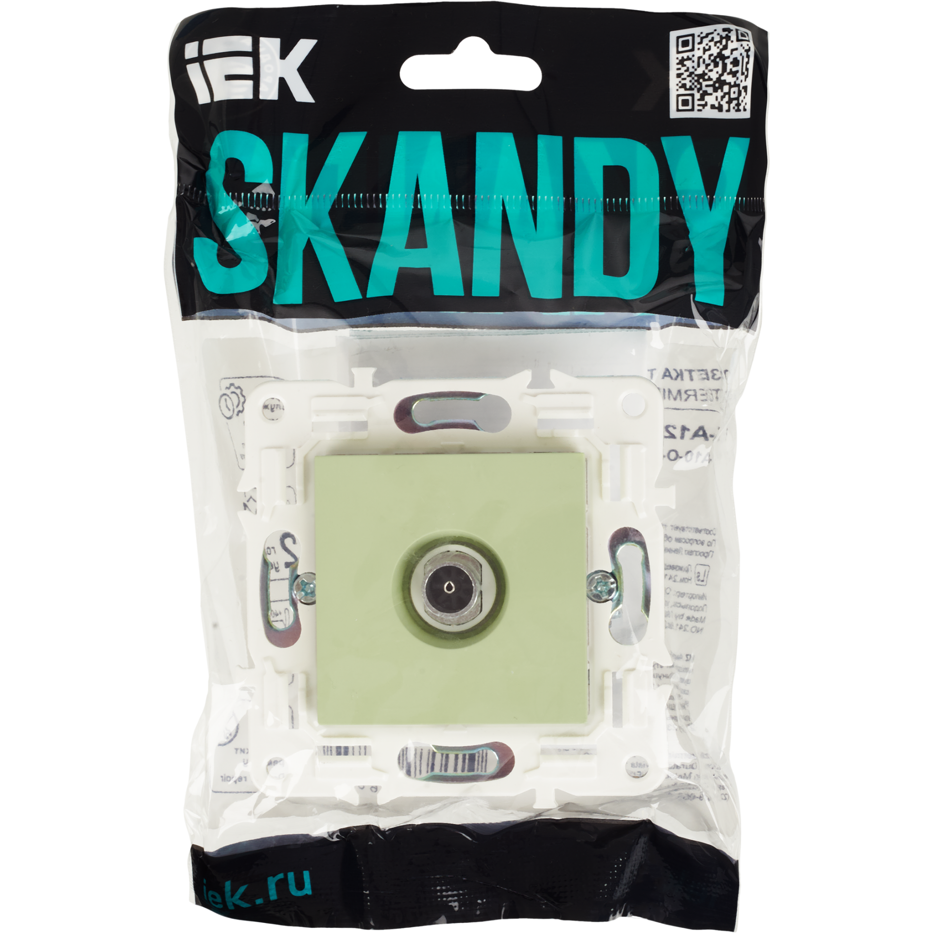 SKANDY Розетка TV оконечная SK-A12G мятный IEK