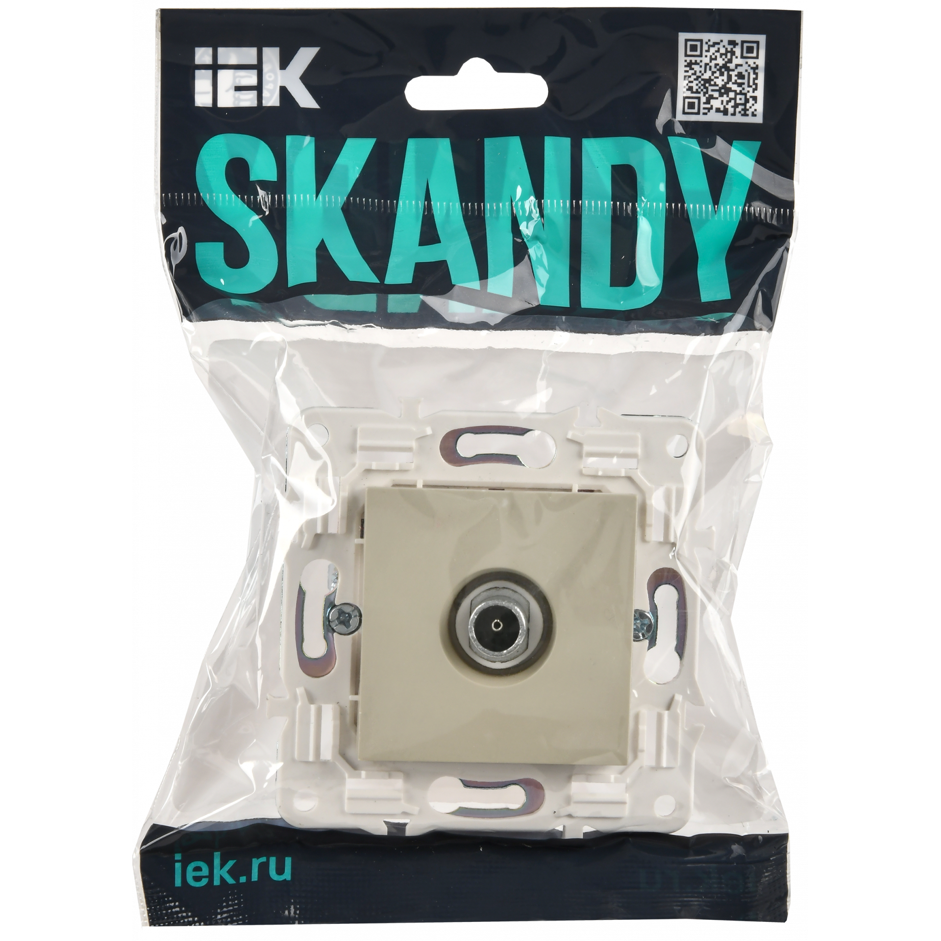 SKANDY Розетка TV оконечная SK-A12B бежевый IEK