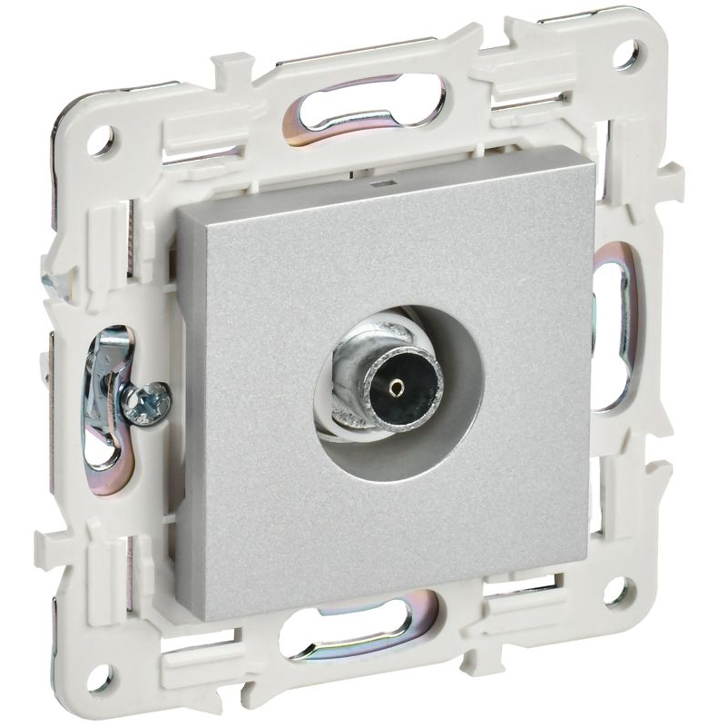 SKANDY Розетка TV оконечная SK-A12S серебряный IEK