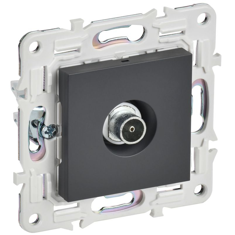 SKANDY Розетка TV оконечная SK-A12T титан IEK