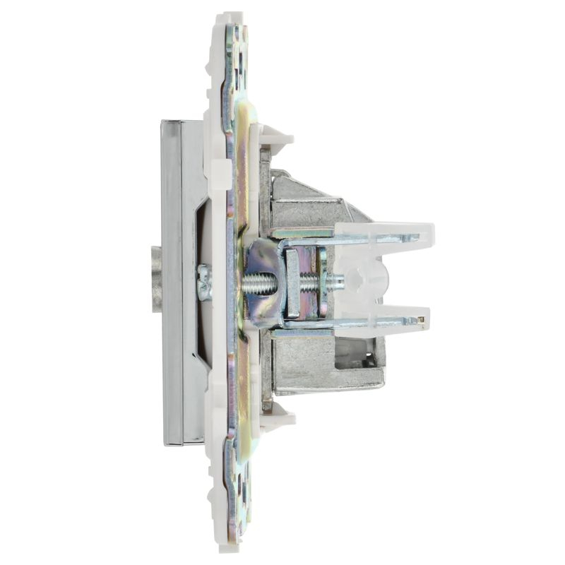 SKANDY Розетка TV оконечная SK-A12N металл никель IEK