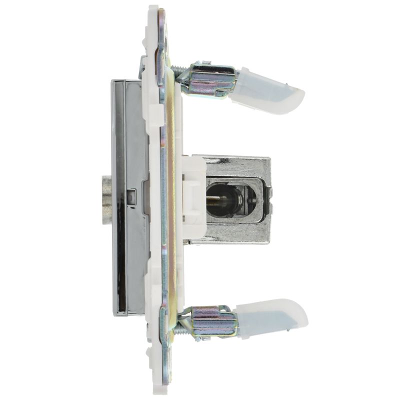 SKANDY Розетка TV оконечная SK-A12N металл никель IEK