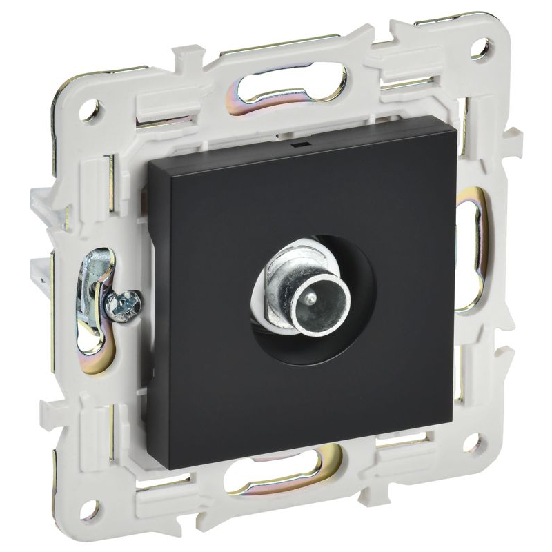 SKANDY Розетка TV проходная SK-A17Bl черный IEK