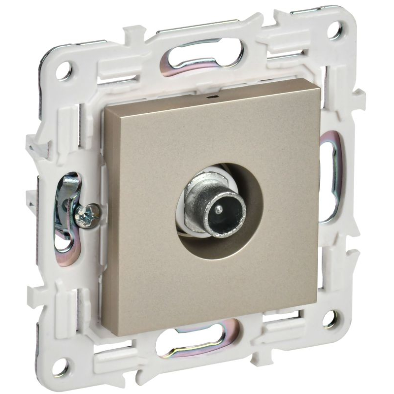 SKANDY Розетка TV проходная SK-A17Sh шампань IEK