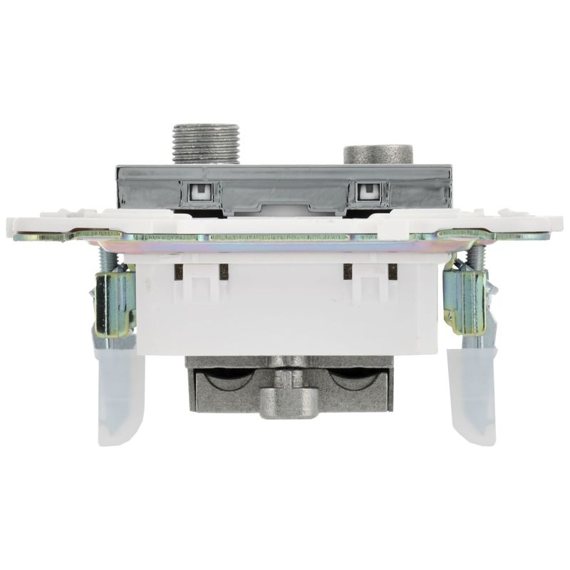 SKANDY Розетка двойная TV+SAT SK-A13N металл никель IEK