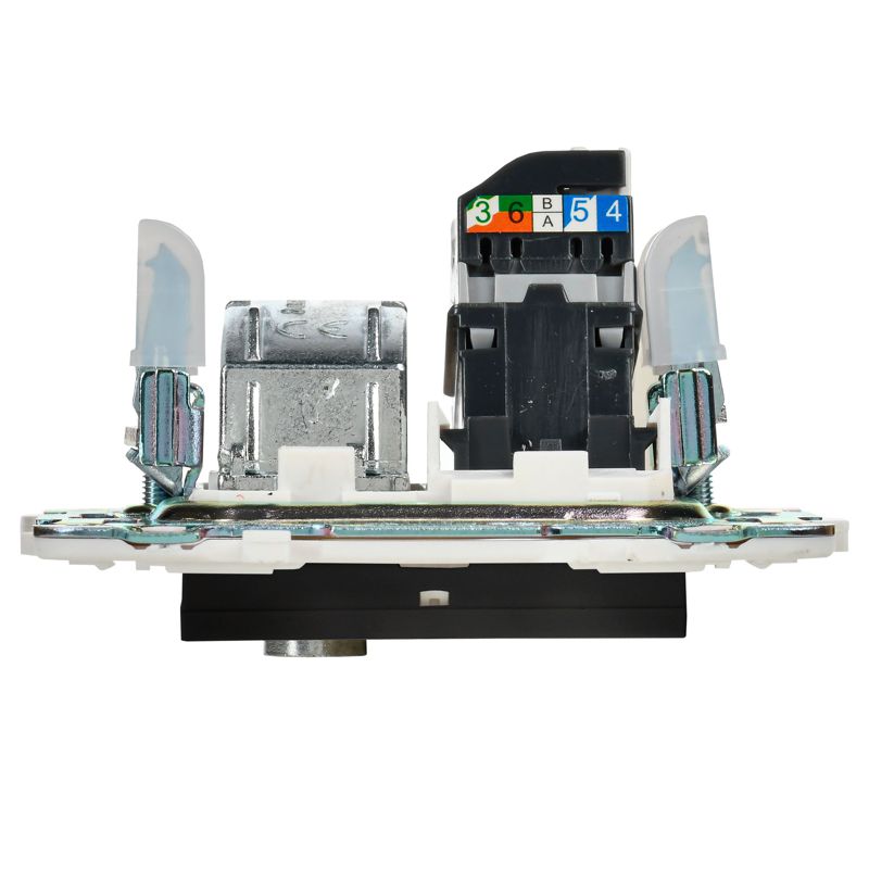 SKANDY Розетка двойная TV+RJ45 кат.5E SK-A14Bl черный IEK