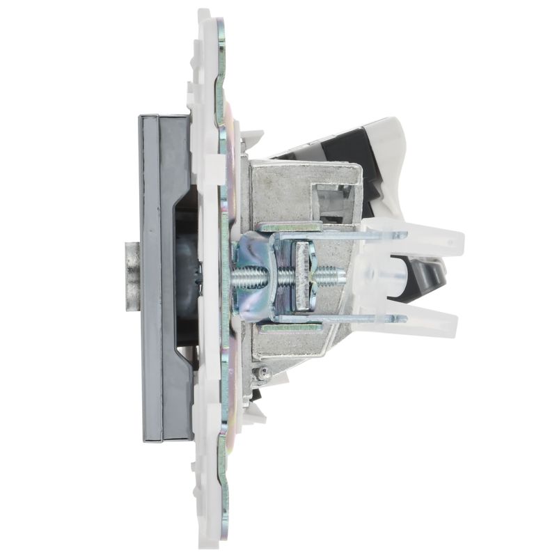 SKANDY Розетка двойная TV+RJ45 кат.5E SK-A14N металл никель IEK