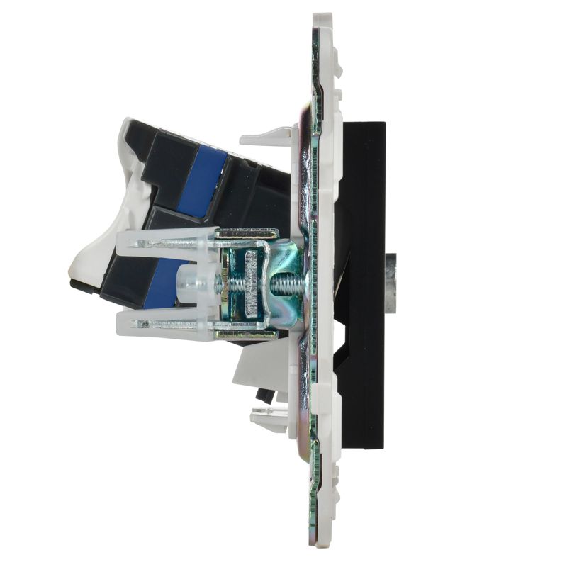 SKANDY Розетка двойная TV+RJ45 кат.6 SK-A15Bl черный IEK