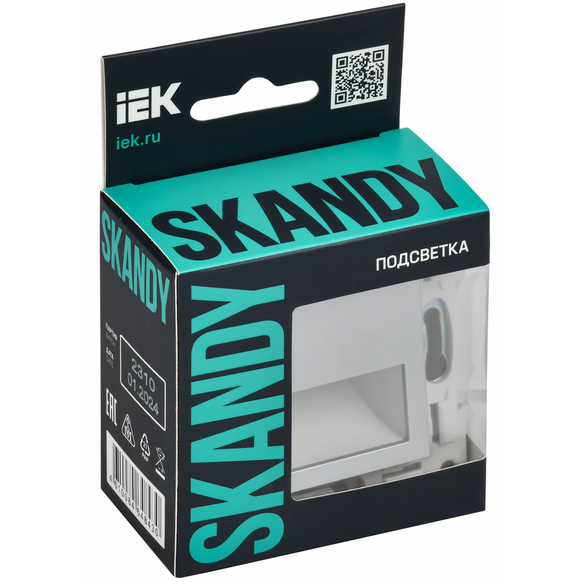 SKANDY Подсветка LED встраиваемая SK-L01S серебряный IEK