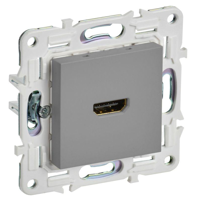 SKANDY Розетка HDMI SK-H01Gr серый IEK
