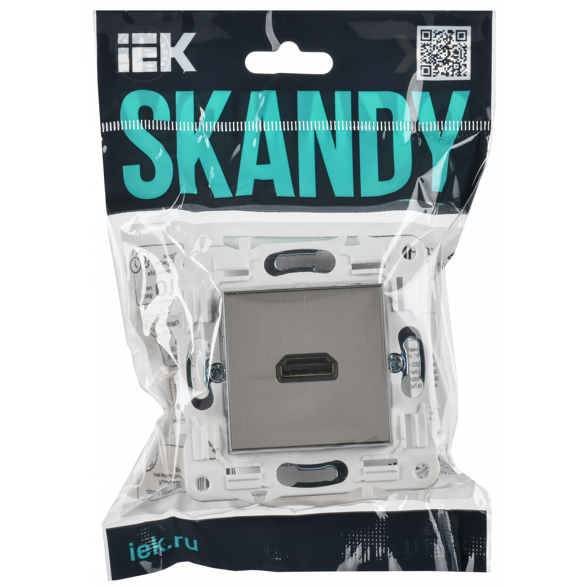 SKANDY Розетка HDMI SK-H01N металл никель IEK