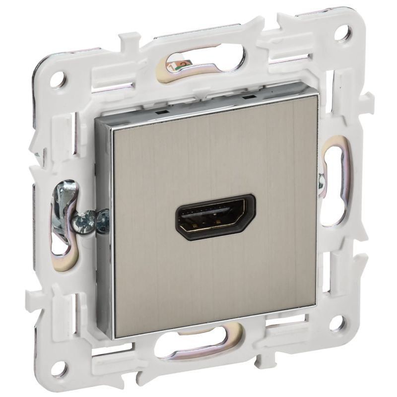 SKANDY Розетка HDMI SK-H01N металл никель IEK