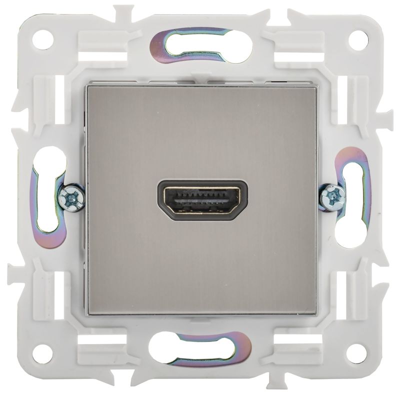 SKANDY Розетка HDMI SK-H01N металл никель IEK