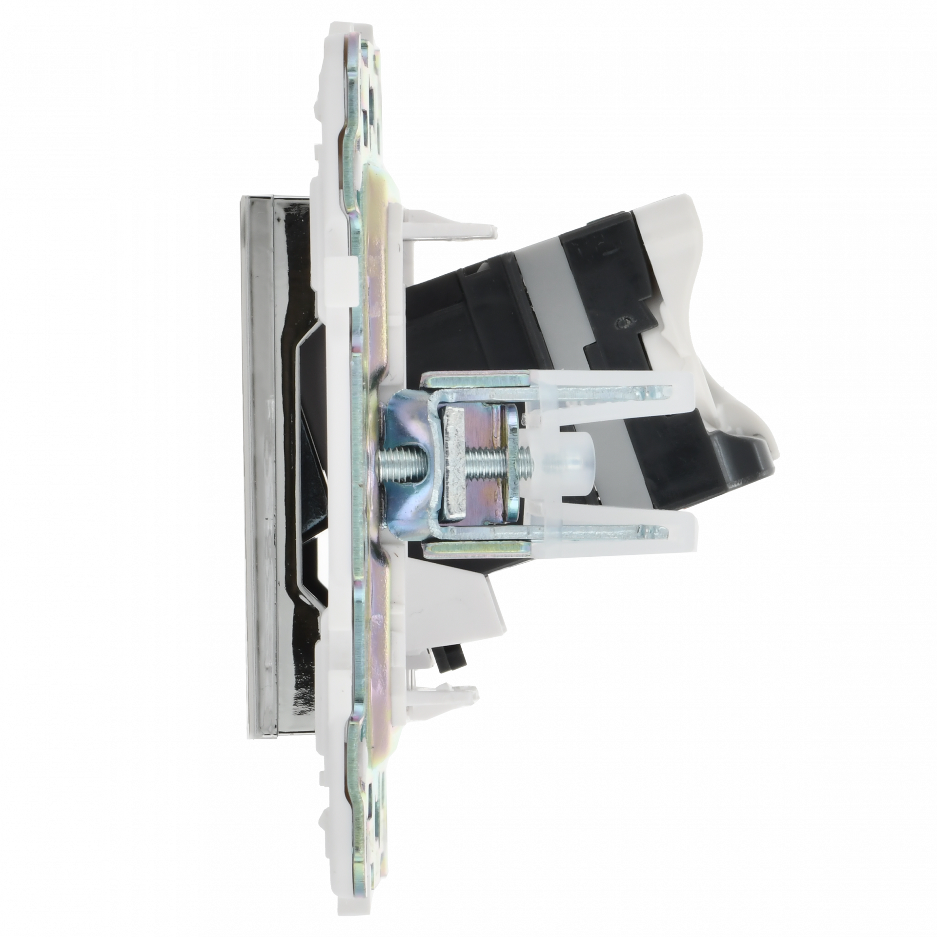 SKANDY Розетка компьютерная RJ45 кат.5E SK-K01N металл никель IEK