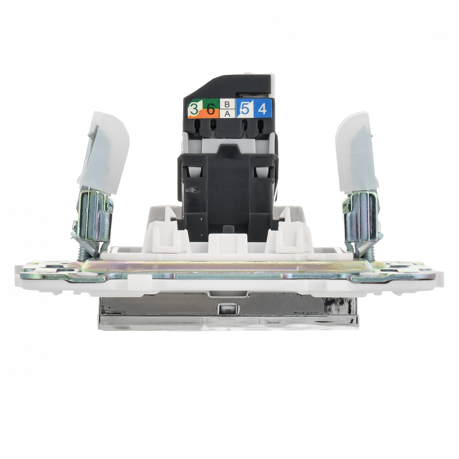SKANDY Розетка компьютерная RJ45 кат.5E SK-K01N металл никель IEK