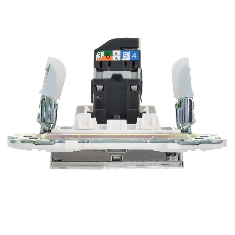 SKANDY Розетка компьютерная RJ45 кат.5E SK-K01N металл никель IEK