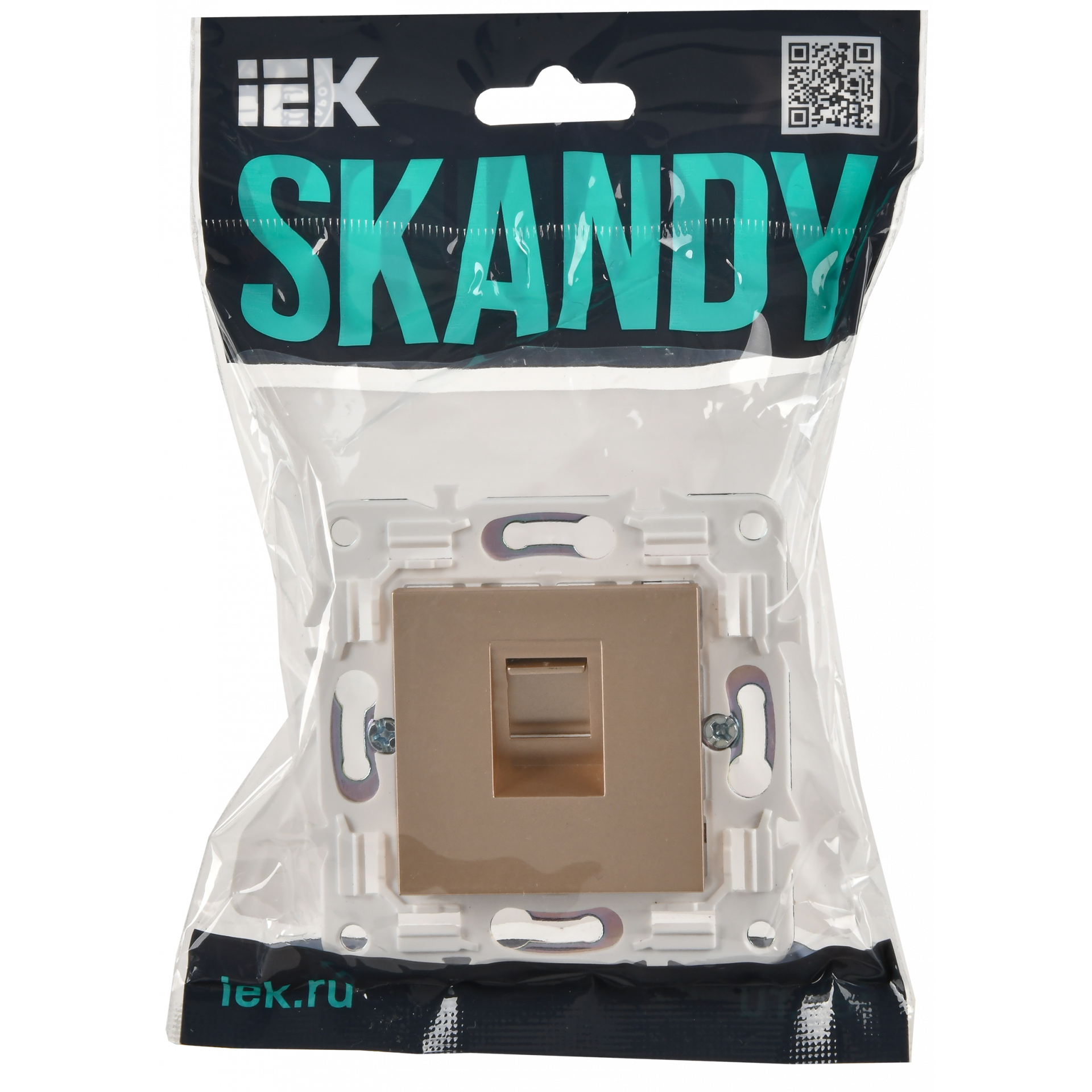 SKANDY Розетка компьютерная RJ45 кат.5E SK-K01Sa песочный IEK