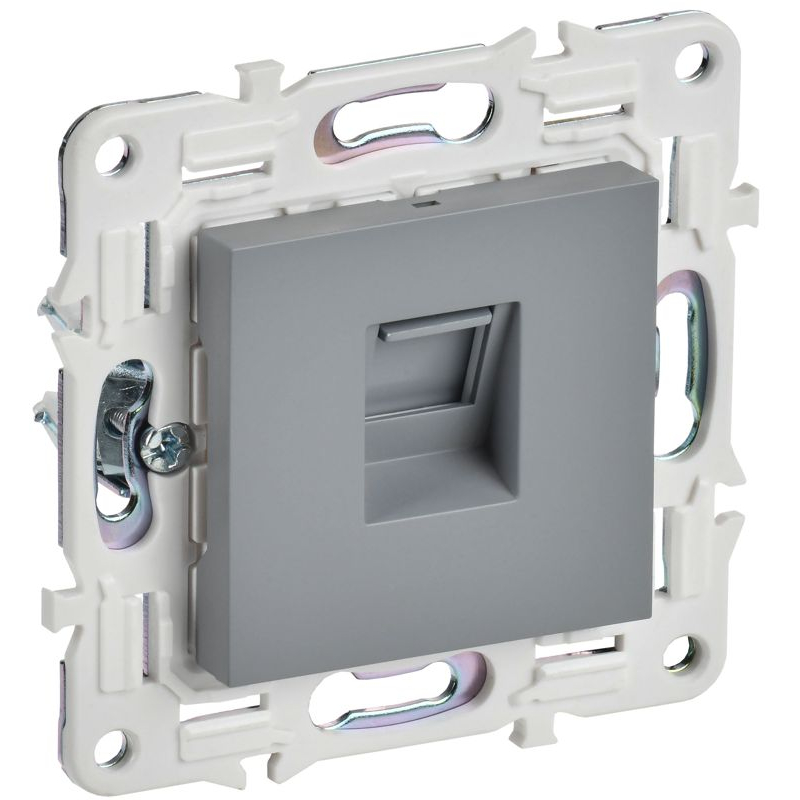 SKANDY Розетка компьютерная RJ45 кат.6 SK-K02Gr серый IEK