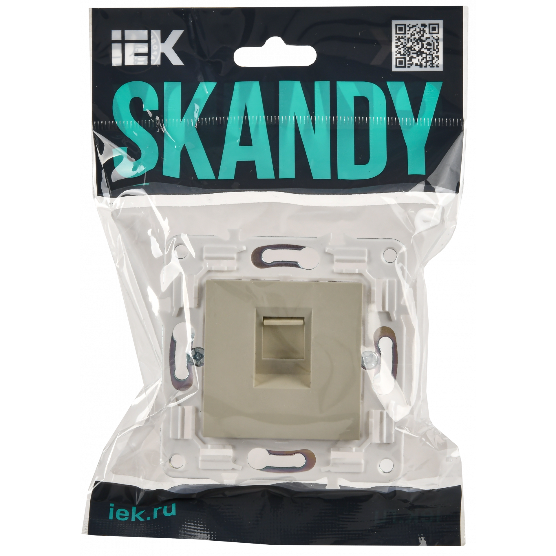 SKANDY Розетка компьютерная RJ45 кат.6 SK-K02B бежевый IEK