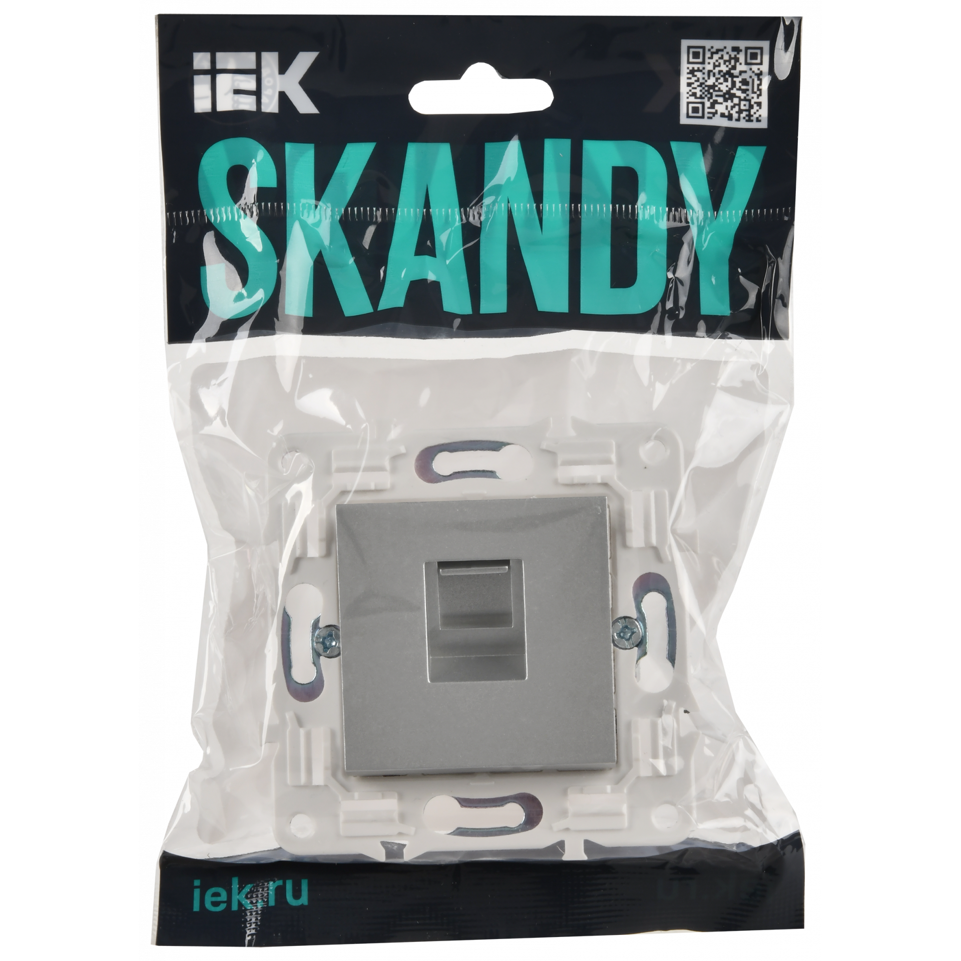 SKANDY Розетка компьютерная RJ45 кат.6 SK-K02S серебряный IEK