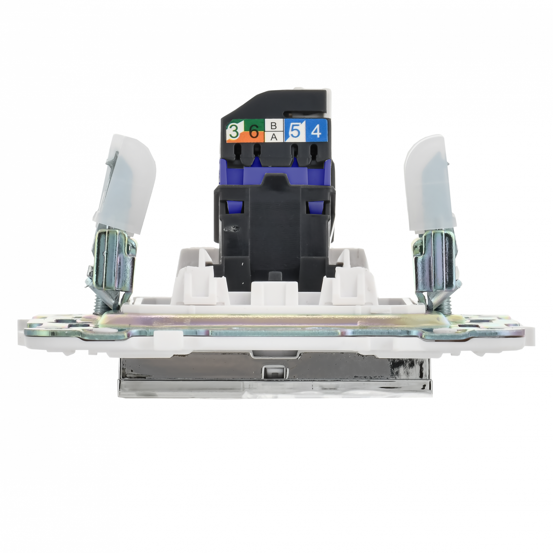 SKANDY Розетка компьютерная RJ45 кат.6 SK-K02N металл никель IEK