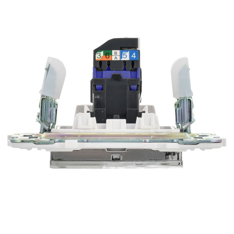 SKANDY Розетка компьютерная RJ45 кат.6 SK-K02N металл никель IEK