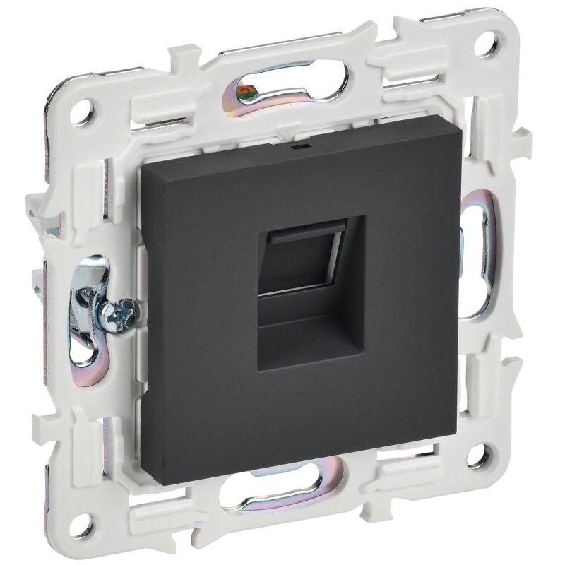 SKANDY Розетка компьютерная RJ45 кат.6 SK-K02G графит IEK