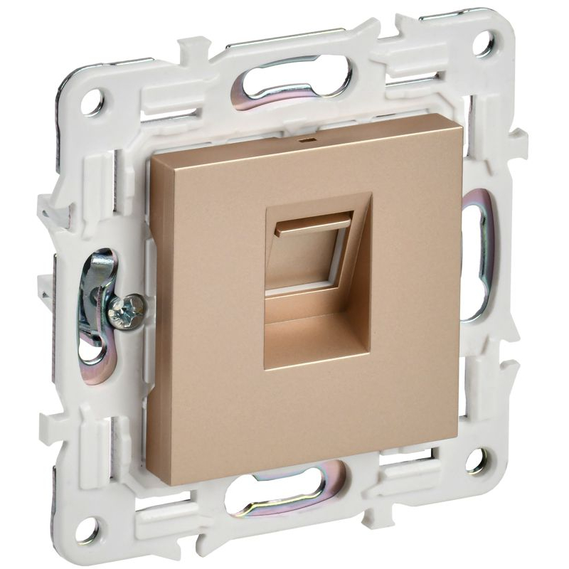 SKANDY Розетка компьютерная RJ45 кат.6 SK-K02Sa песочный IEK