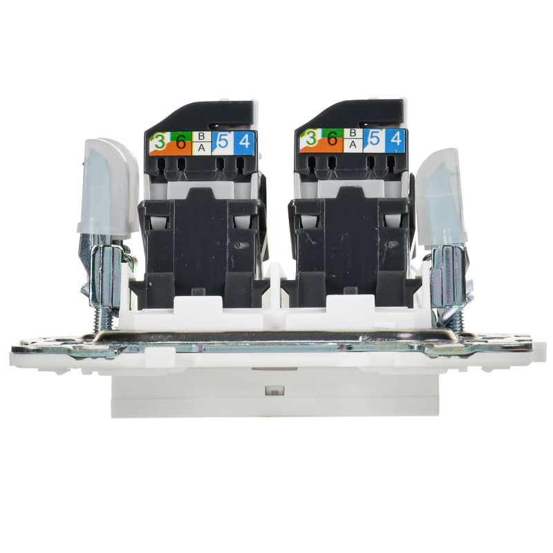 SKANDY Розетка компьютерная двойная RJ45 кат.5E SK-K03W арктический белый IEK