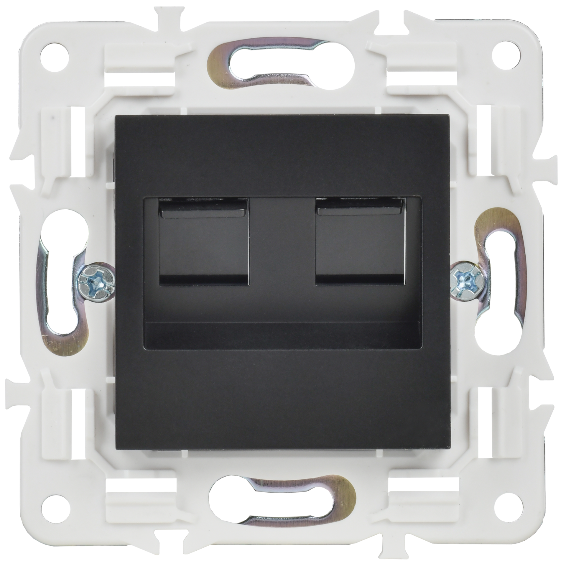 SKANDY Розетка компьютерная двойная RJ45 кат.5E SK-K03Bl черный IEK