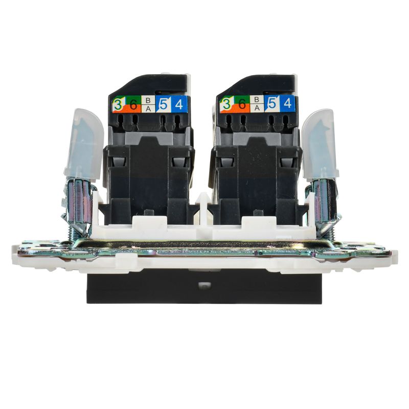 SKANDY Розетка компьютерная двойная RJ45 кат.5E SK-K03Bl черный IEK