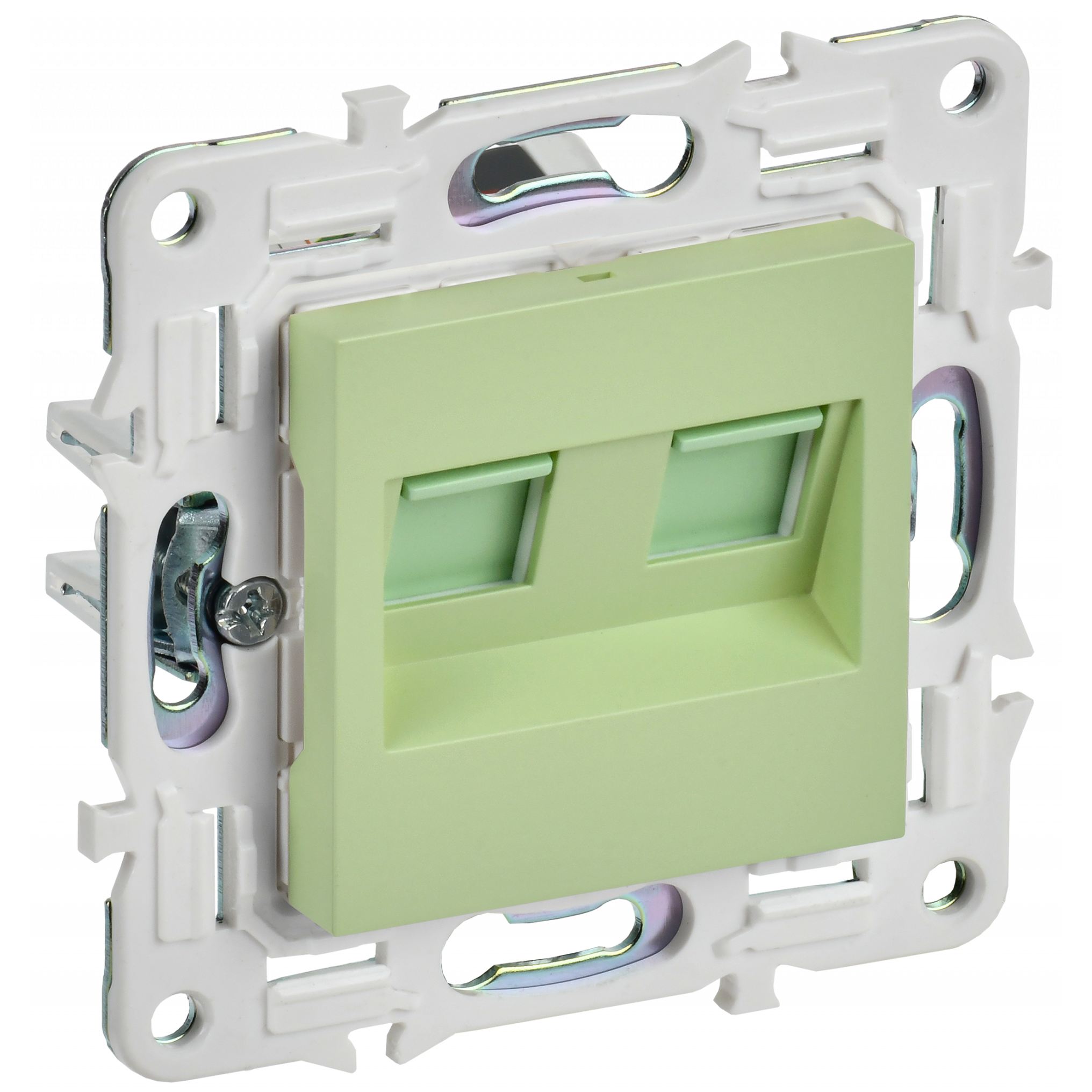 SKANDY Розетка компьютерная двойная RJ45 кат.5E SK-K03G мятный IEK