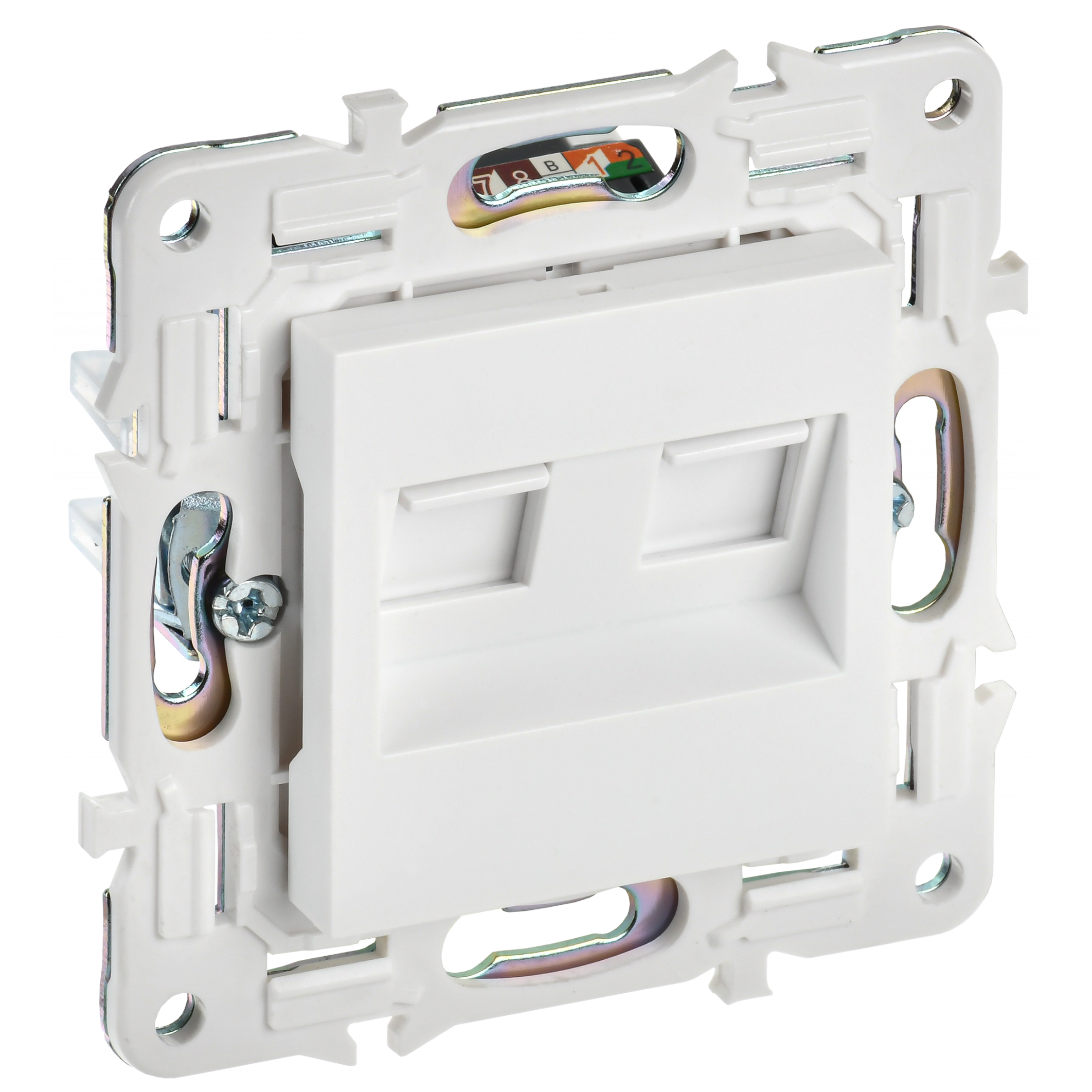 SKANDY Розетка компьютерная двойная RJ45 кат.6 SK-K04W арктический белый IEK