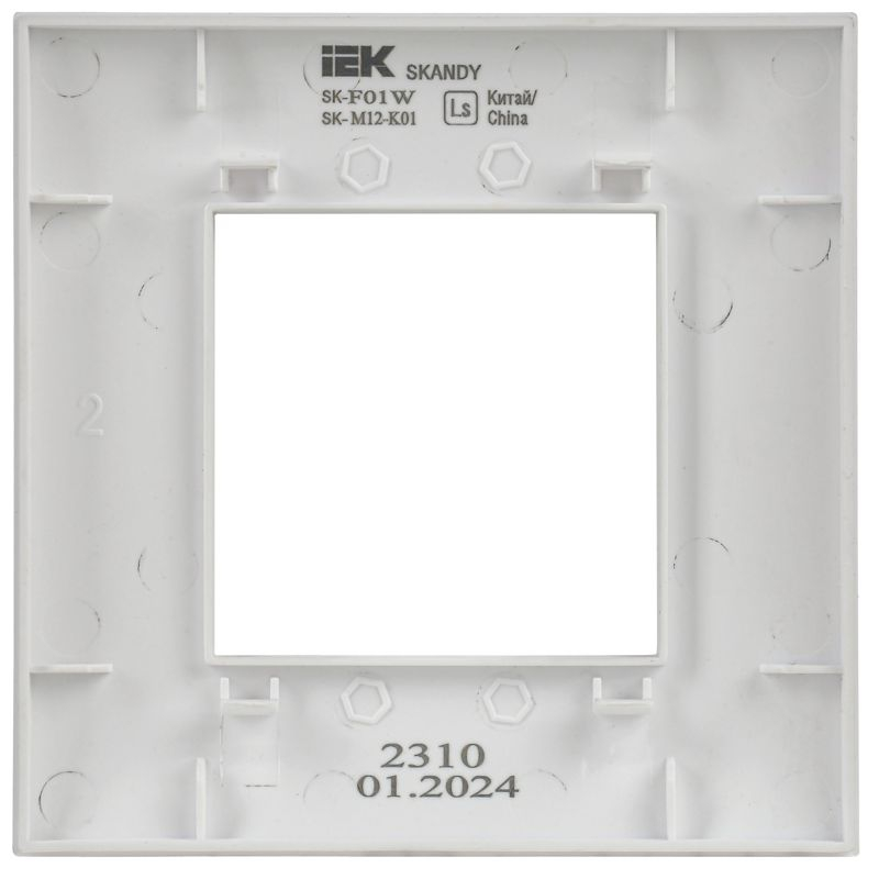SKANDY Рамка 1-местная SK-F01W арктический белый IEK