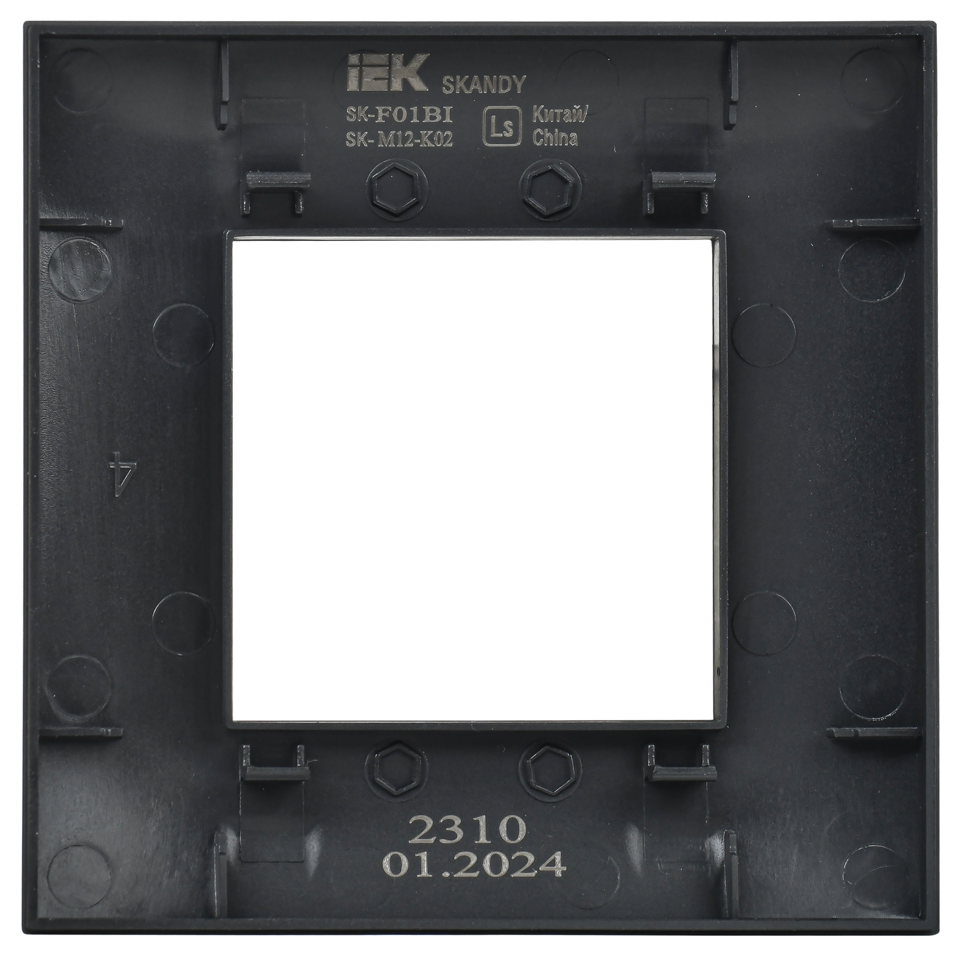 SKANDY Рамка 1-местная SK-F01Bl черный IEK
