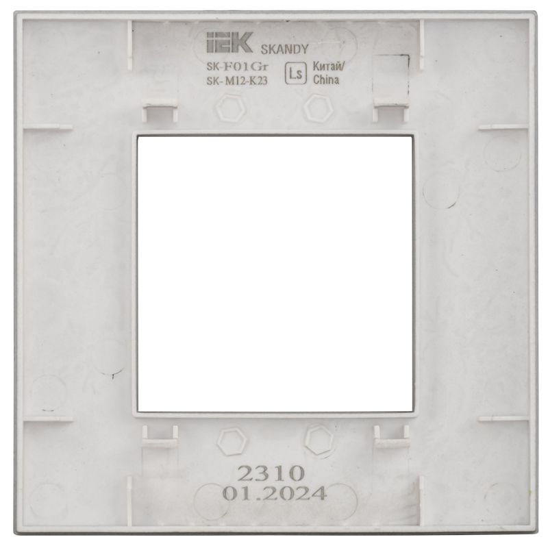 SKANDY Рамка 1-местная SK-F01S серебряный IEK