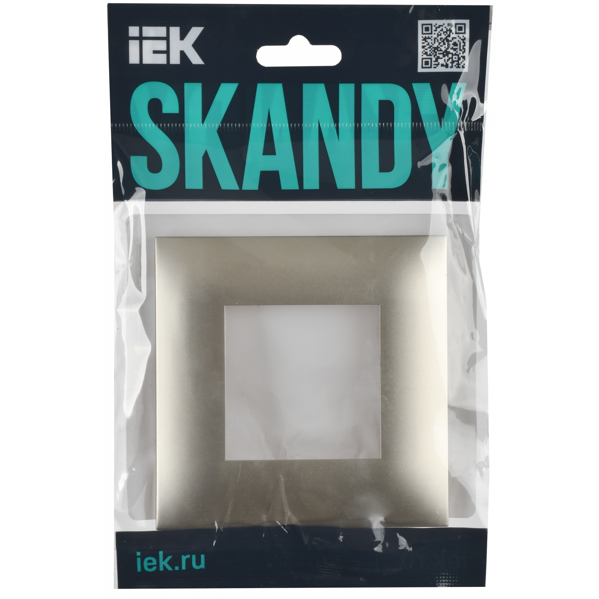 SKANDY Рамка 1-местная SK-F01Sh шампань IEK