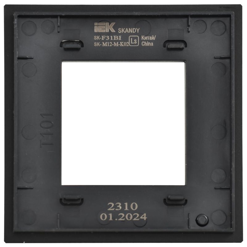 SKANDY Рамка 1-местная SK-F31Bl металл черный IEK