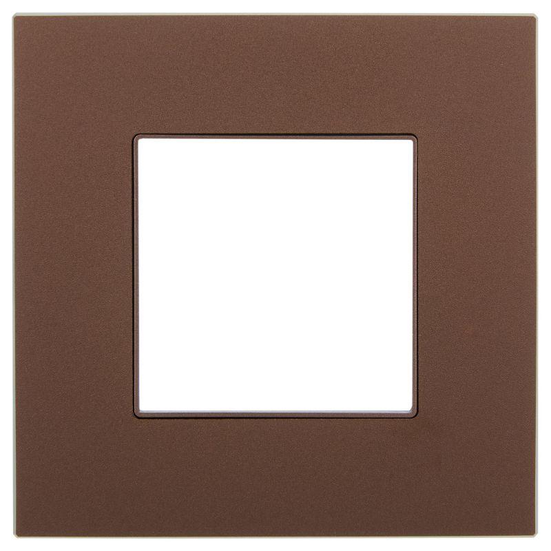 SKANDY Рамка 1-местная SK-F31Br металл шоколад IEK