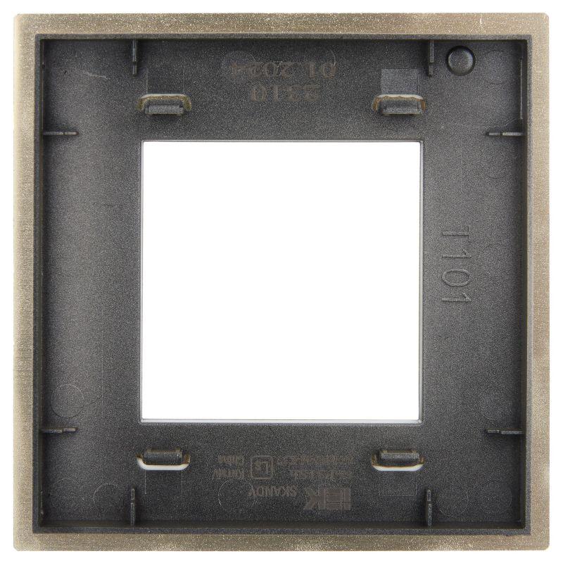 SKANDY Рамка 1-местная SK-F31Sh металл шампань IEK