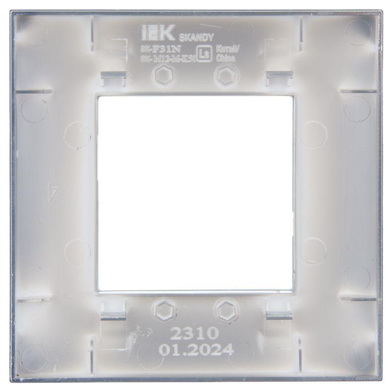 SKANDY Рамка 1-местная SK-F31N металл никель IEK